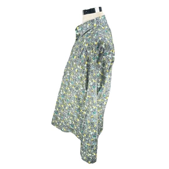 Jared Lang Paisley Shirt Mens 3XL XXXL Multicolor Cotton Button Up Long Sleeve - Picture 4 of 10